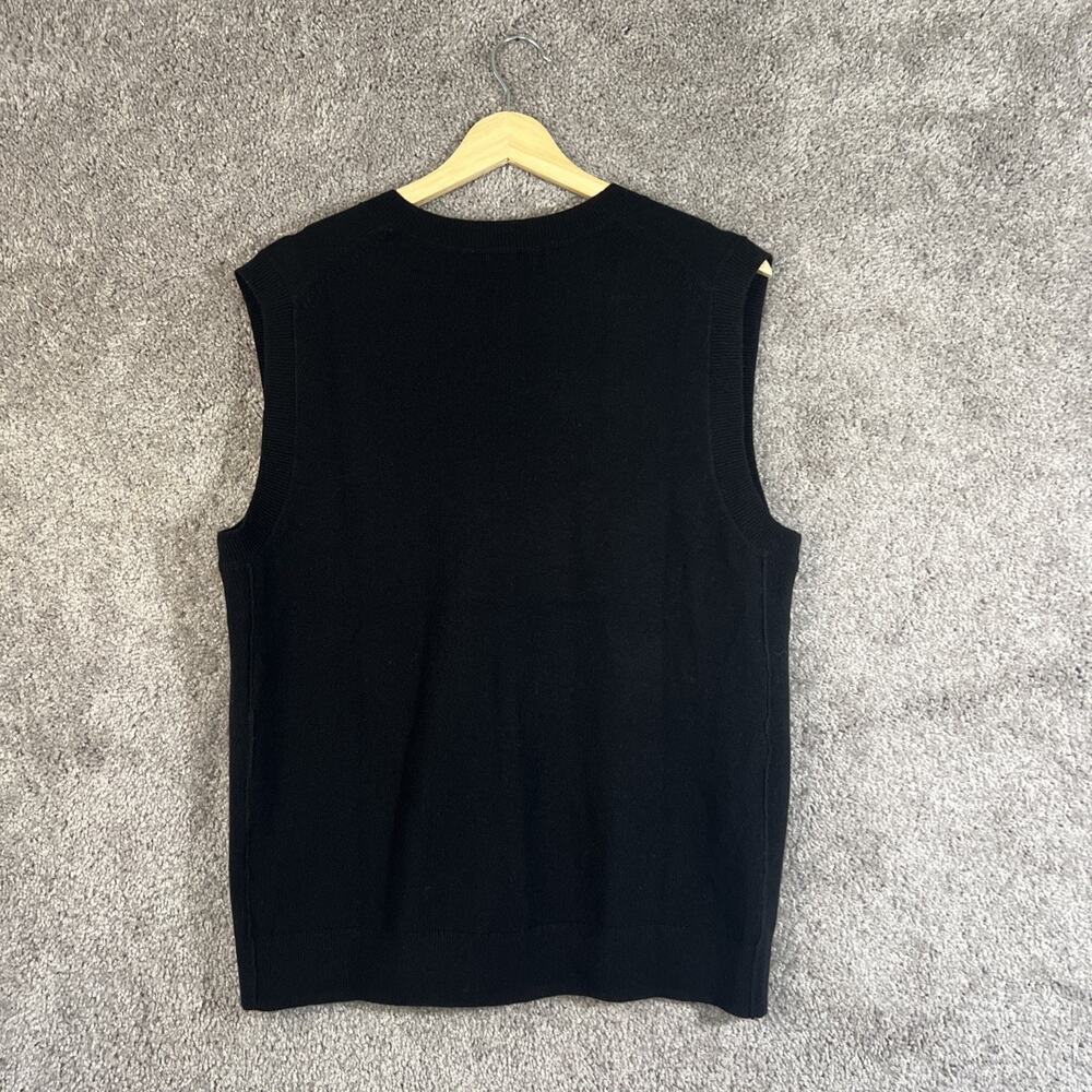 Madewell Stratford Cashmere Sweater Vest Black V-Neck Women’s Medium NWT Soft - Picture 3 of 11
